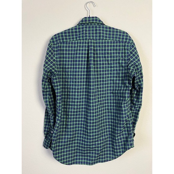Ralph‎ Lauren Medium Plaid Button Down Shirt Green Blue Orange Pony Logo - Picture 11 of 12